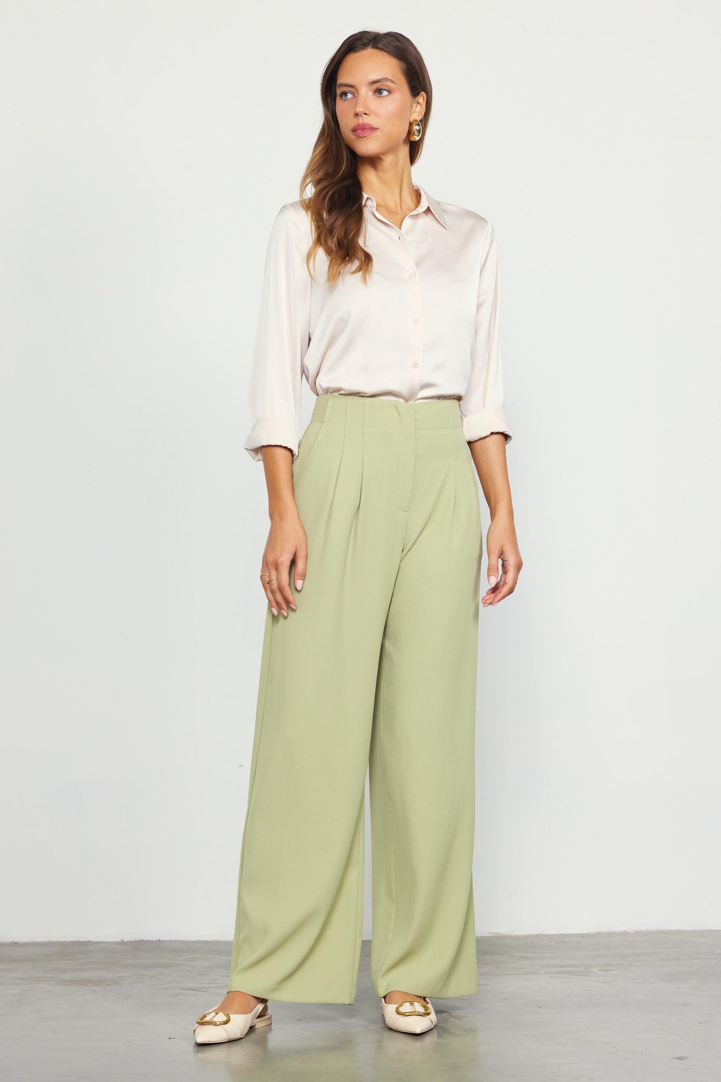 Recycled Wide Leg Pants