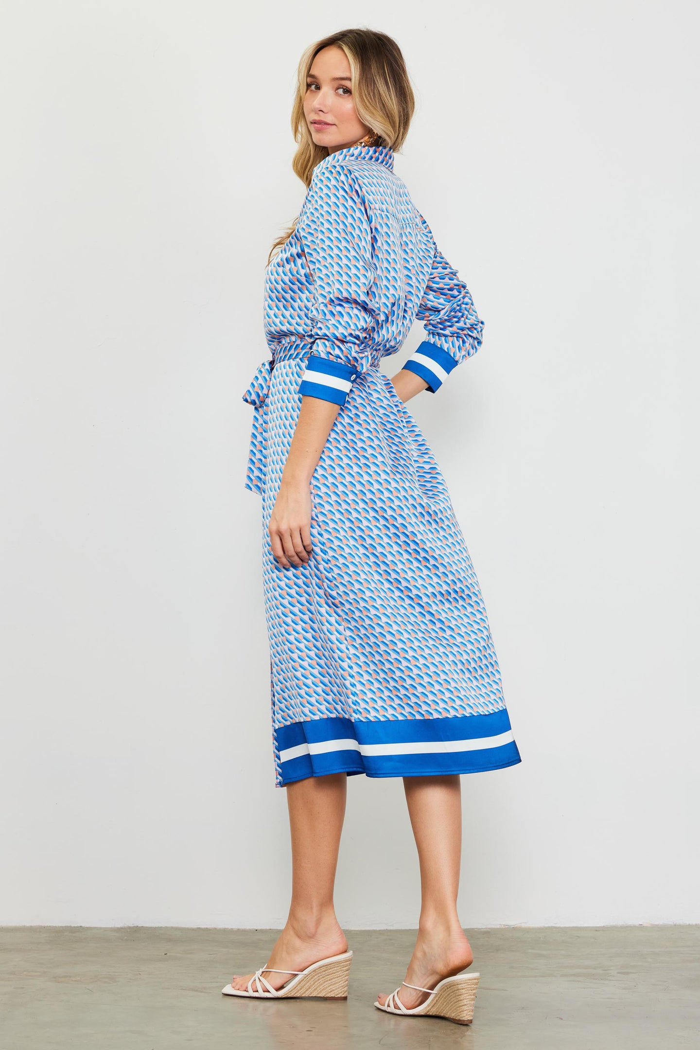 Livia Bandana Print Shirt Dress