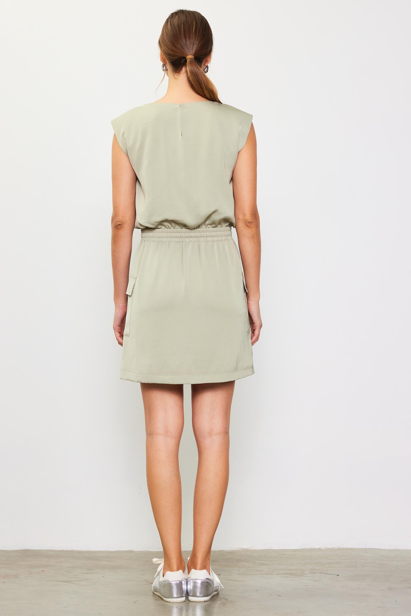 Utility Sleeveless Mini Dress