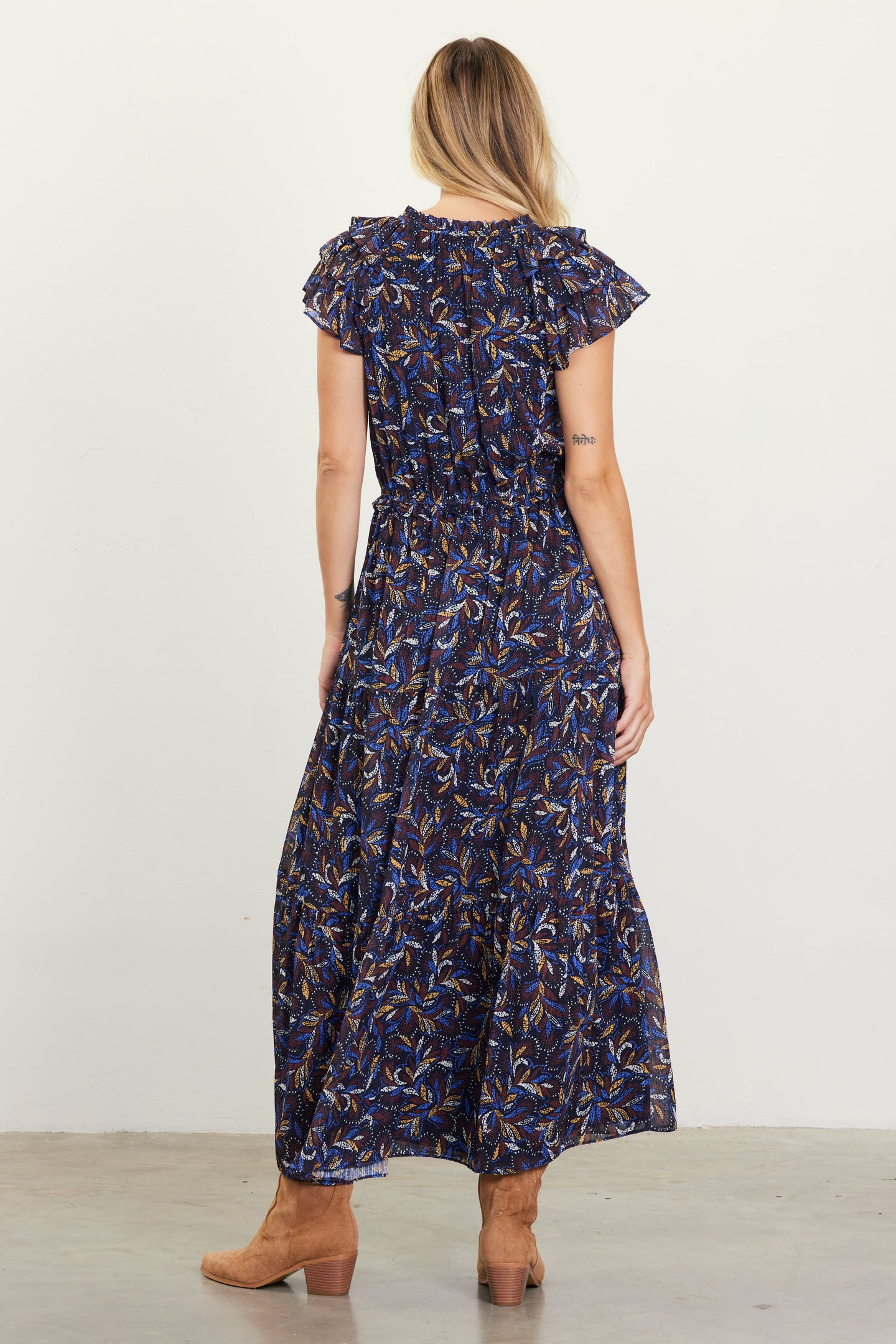 Blake Print Tiered Maxi Dress