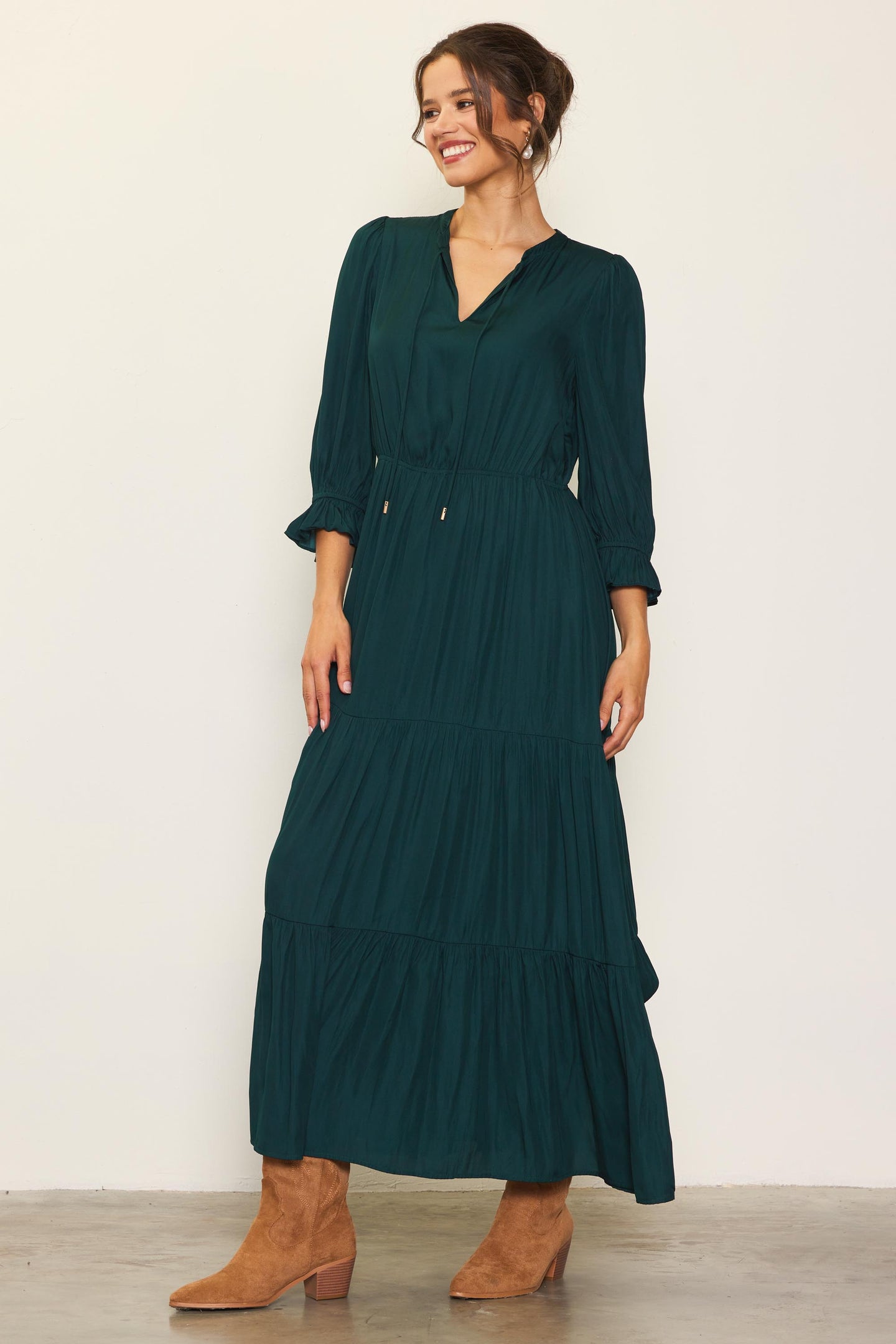 Emery Ruffle Tiered Maxi Dress