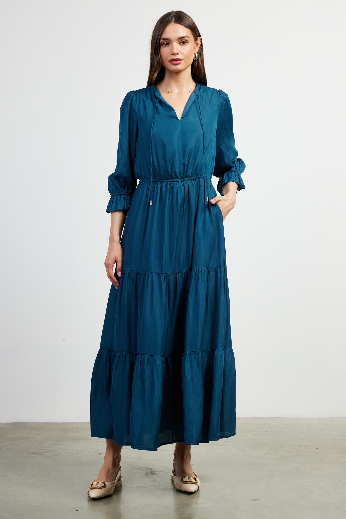 Emery Ruffle Tiered Maxi Dress