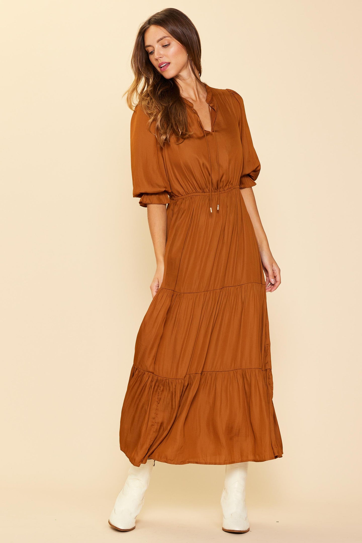 Emery Ruffle Tiered Maxi Dress