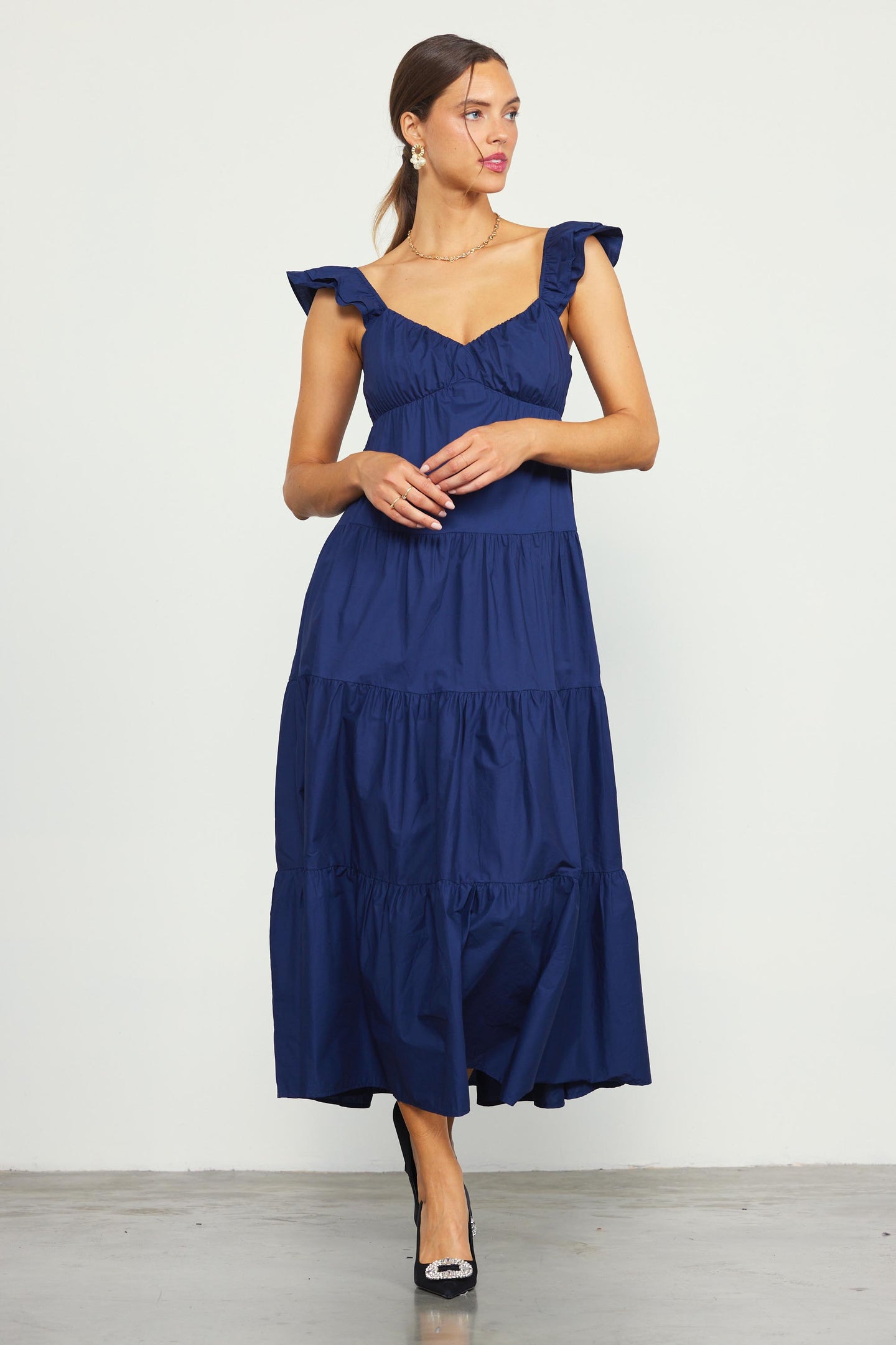 Diana Poplin Maxi Dress