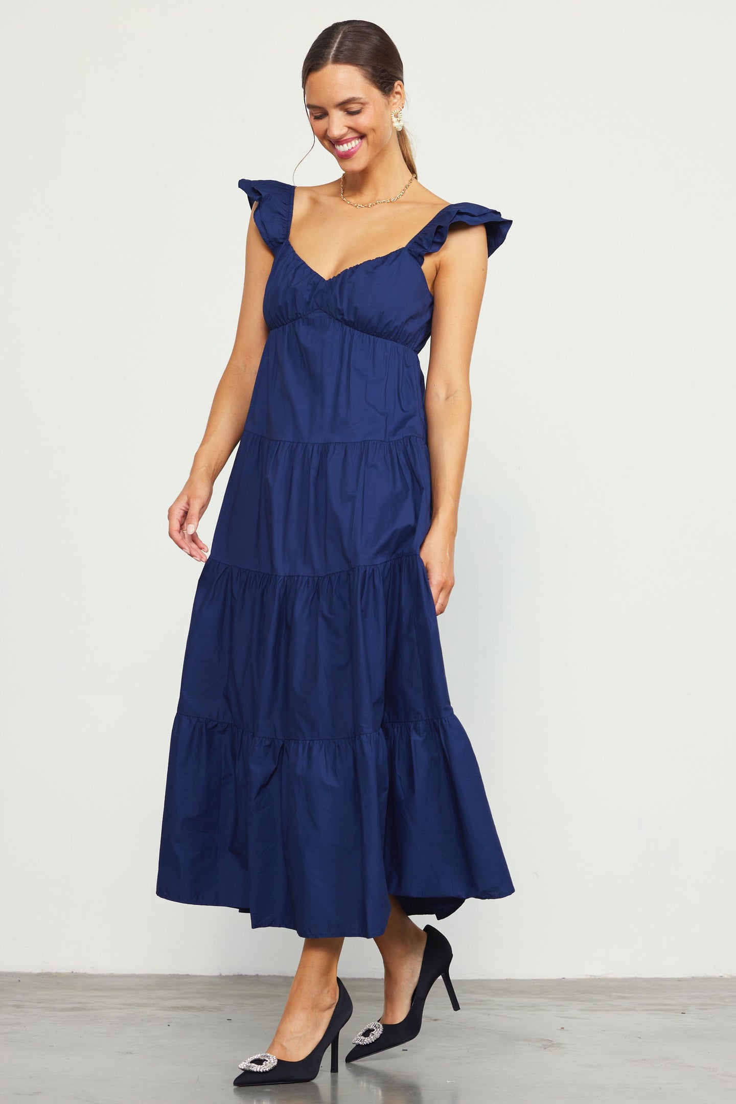 Diana Poplin Maxi Dress