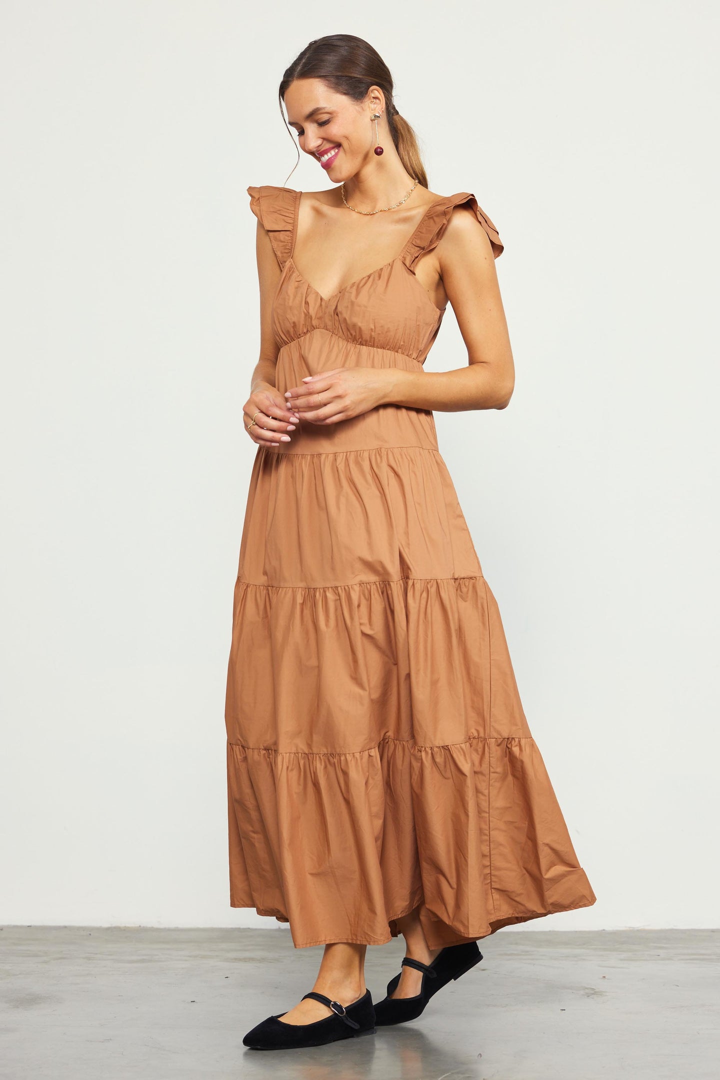 Diana Poplin Maxi Dress