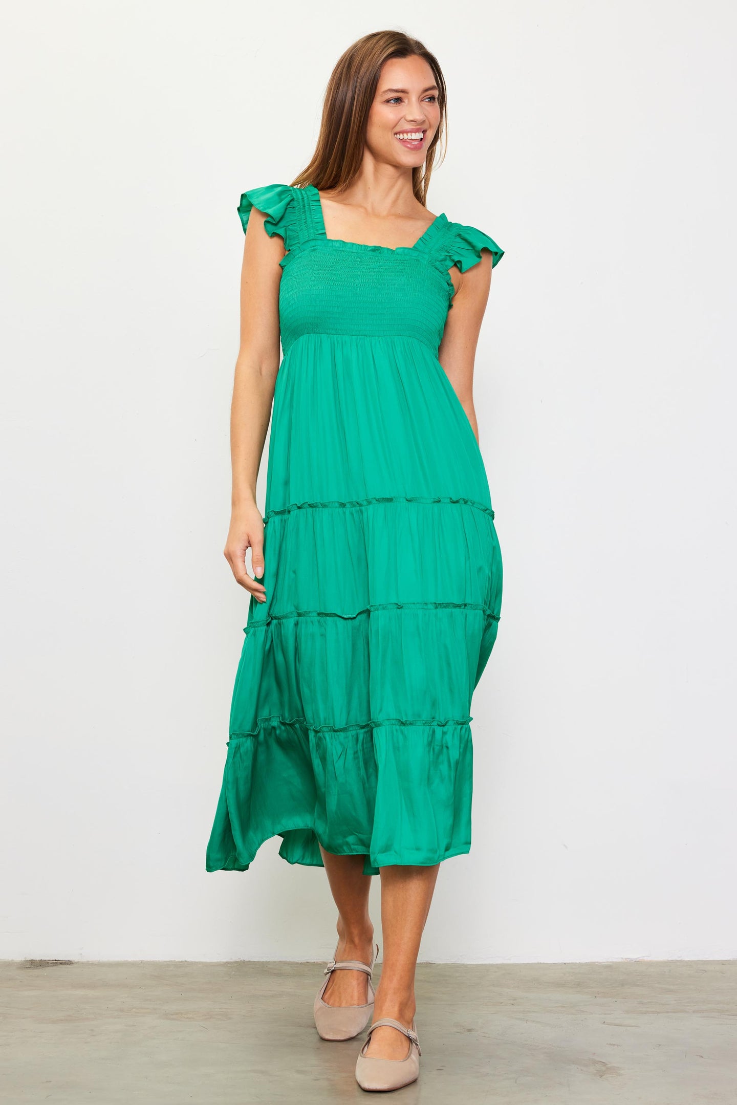 Hathaway Tiered Midi Dress