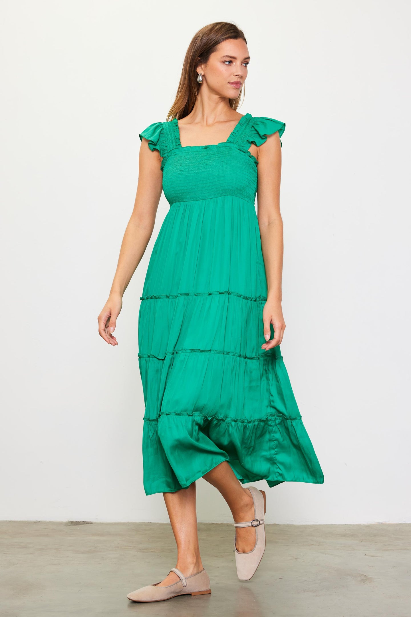 Hathaway Tiered Midi Dress