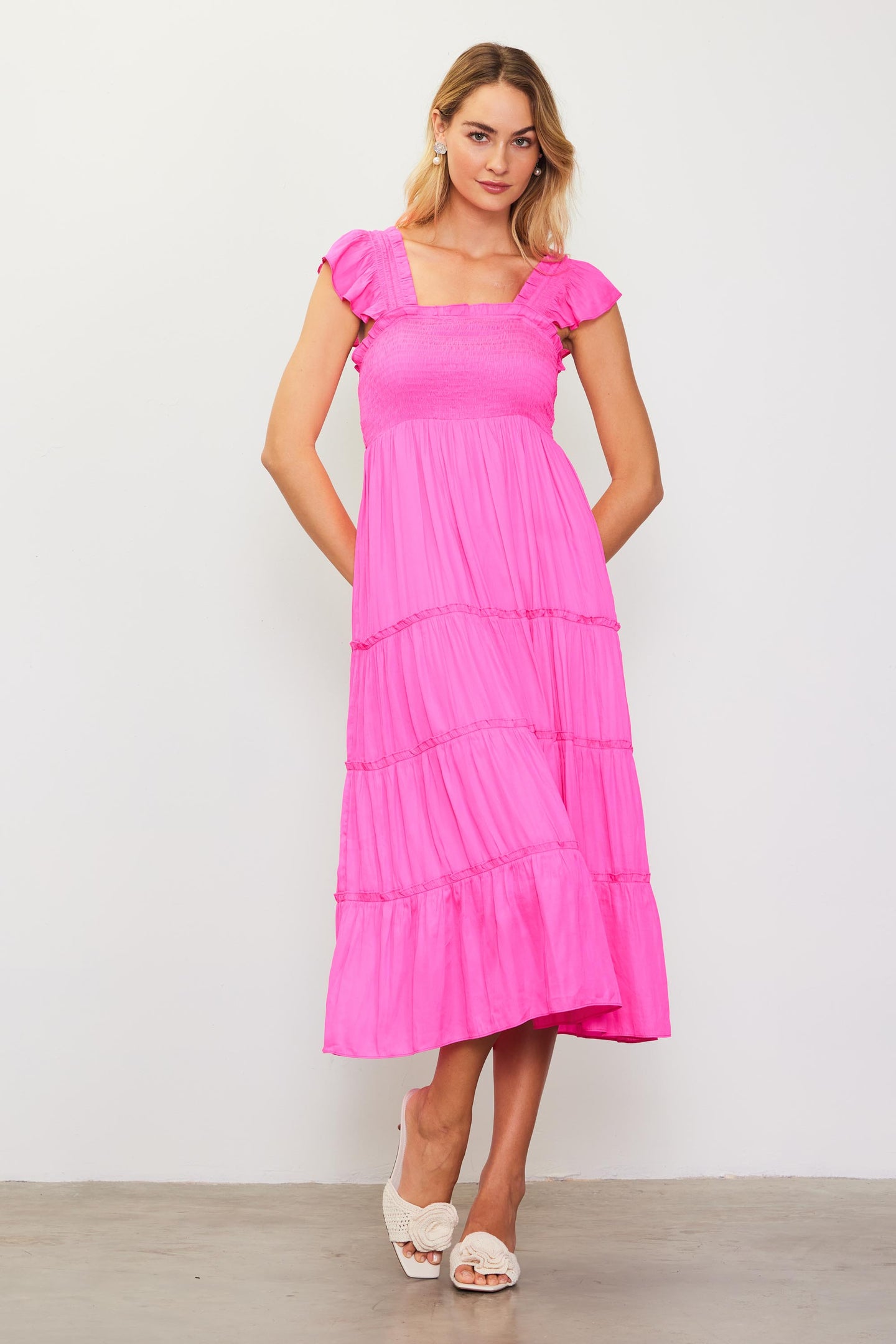 Hathaway Tiered Midi Dress