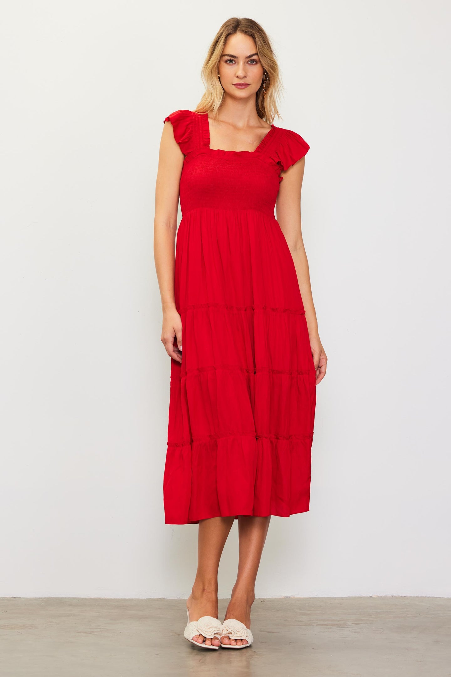 Hathaway Tiered Midi Dress