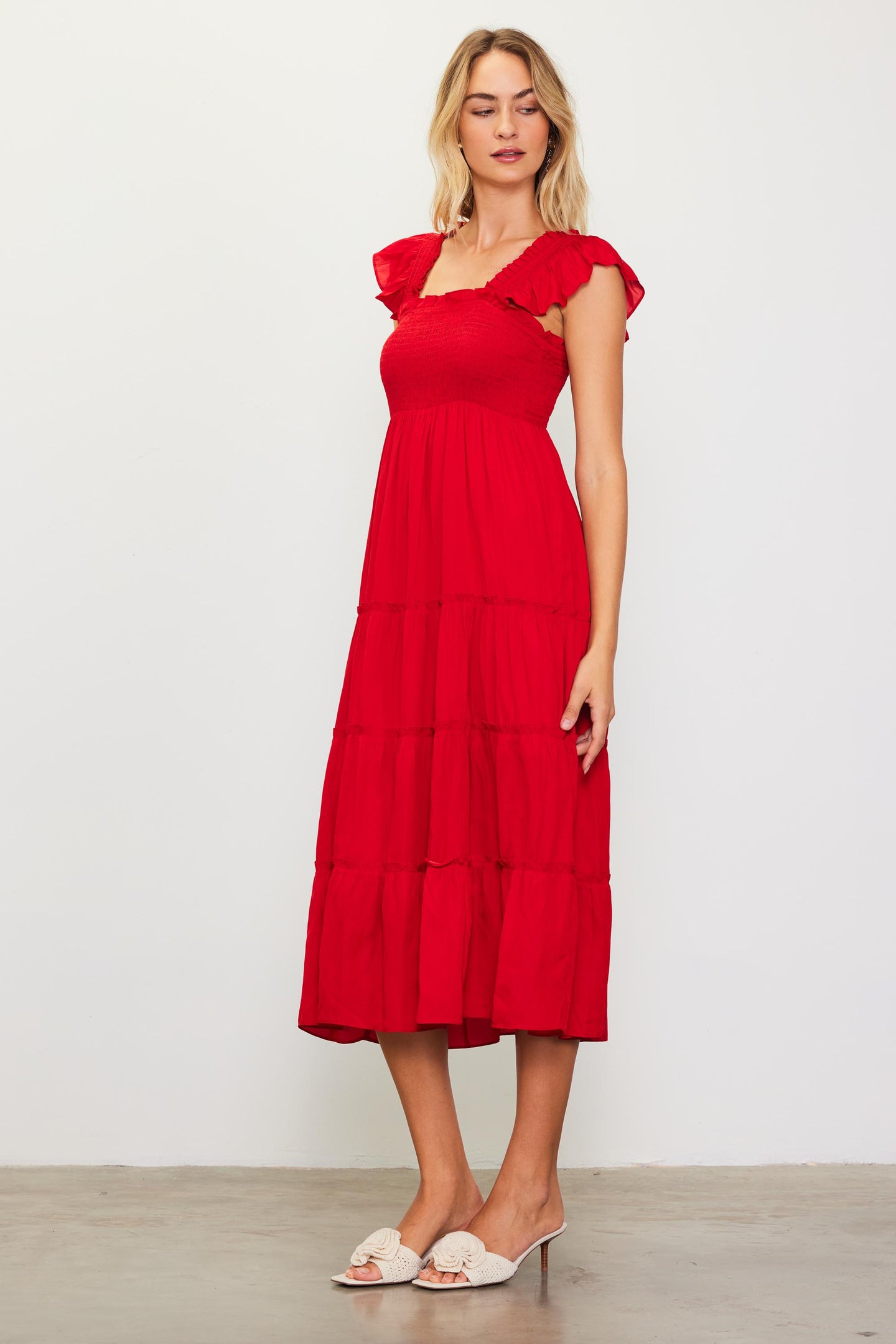 Hathaway Tiered Midi Dress