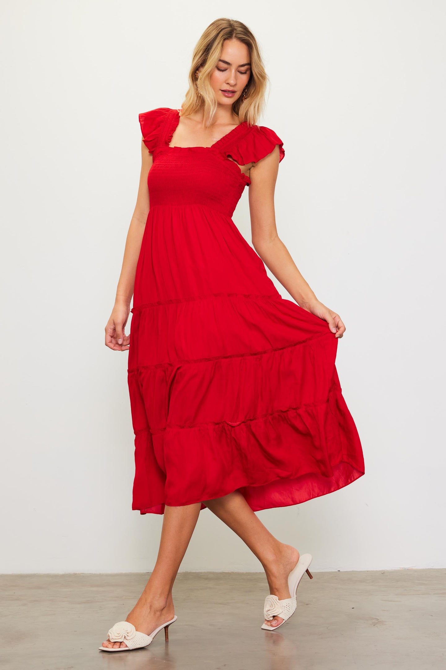 Hathaway Tiered Midi Dress