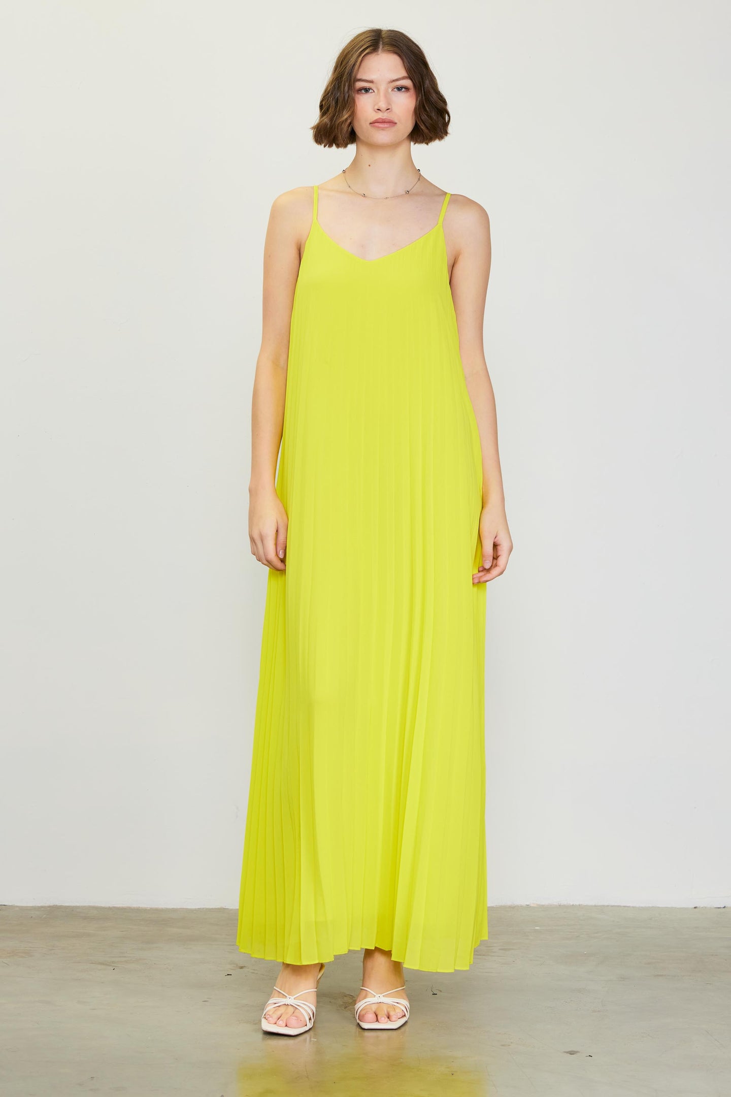 Pleated Maxi Dress