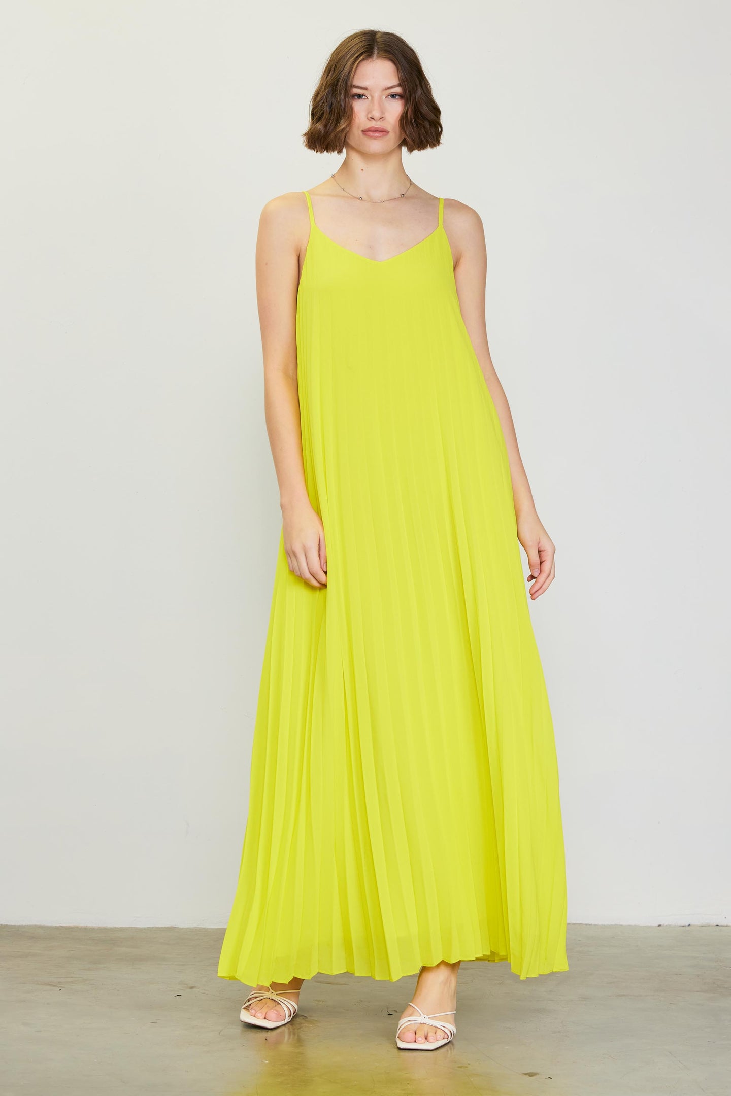 Pleated Maxi Dress