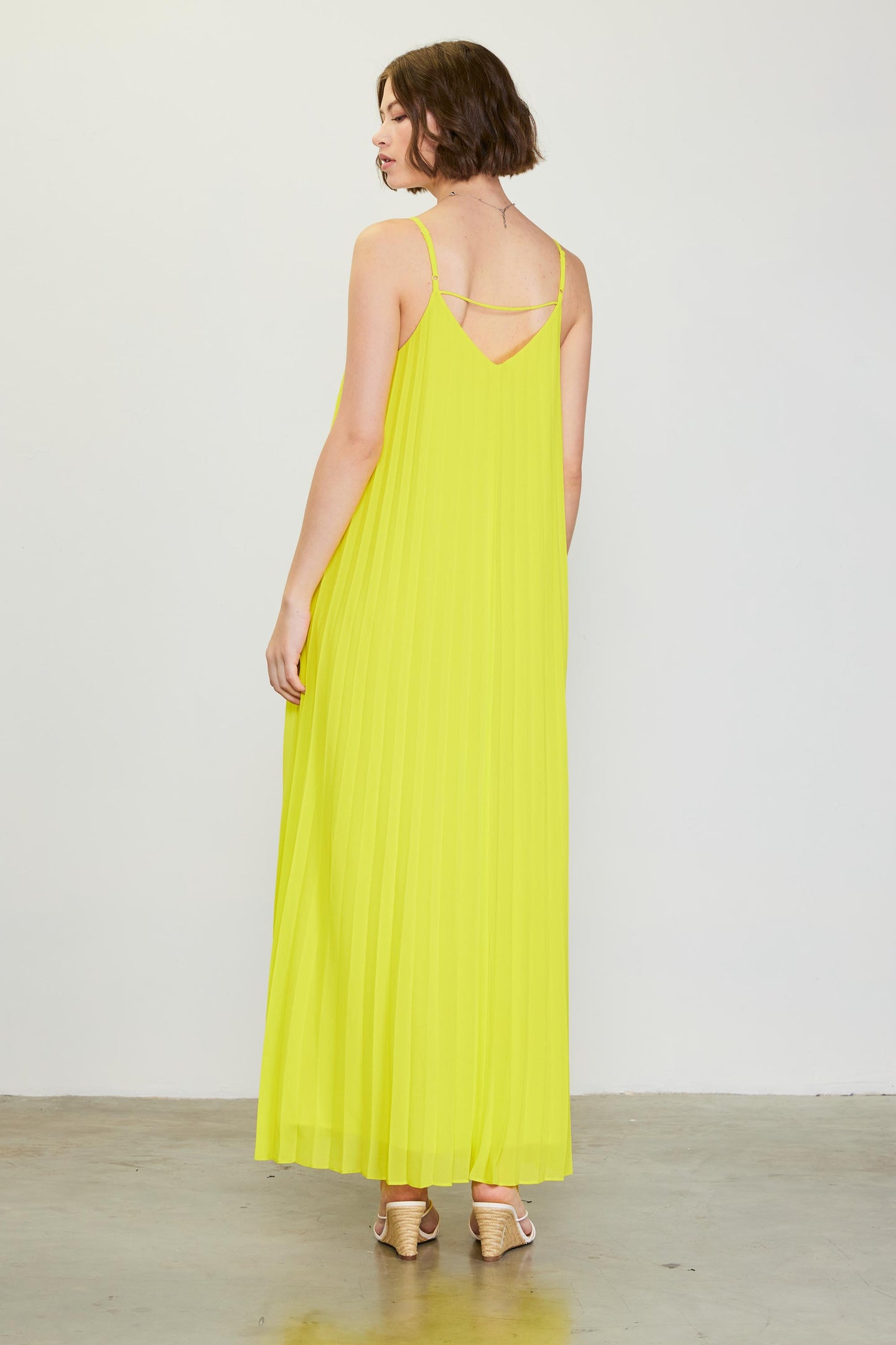 Pleated Maxi Dress