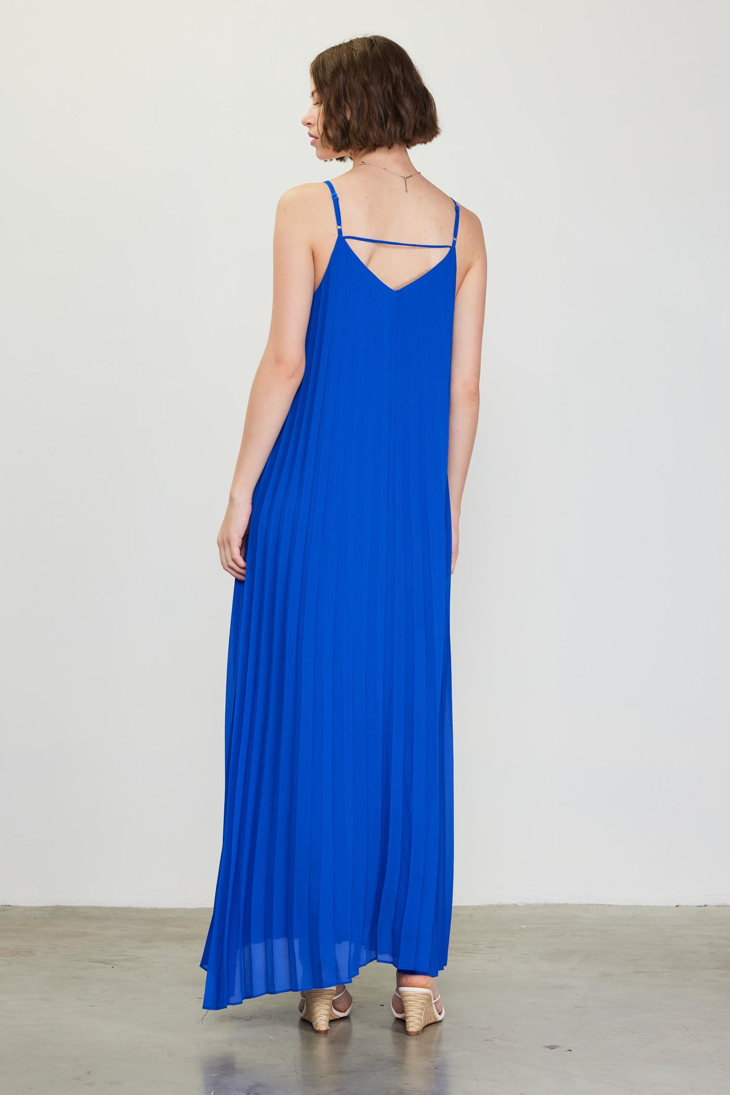 Pleated Maxi Dress