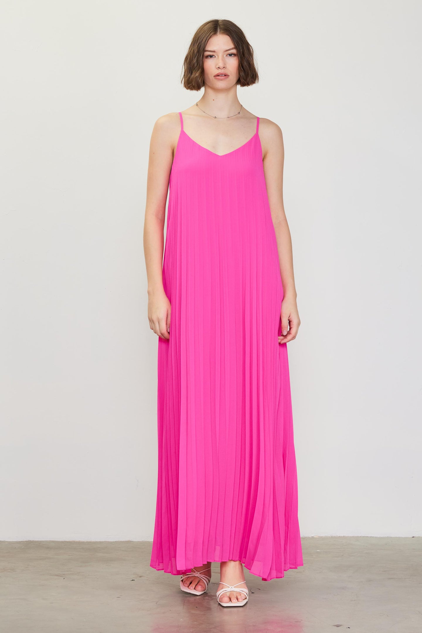 Pleated Maxi Dress