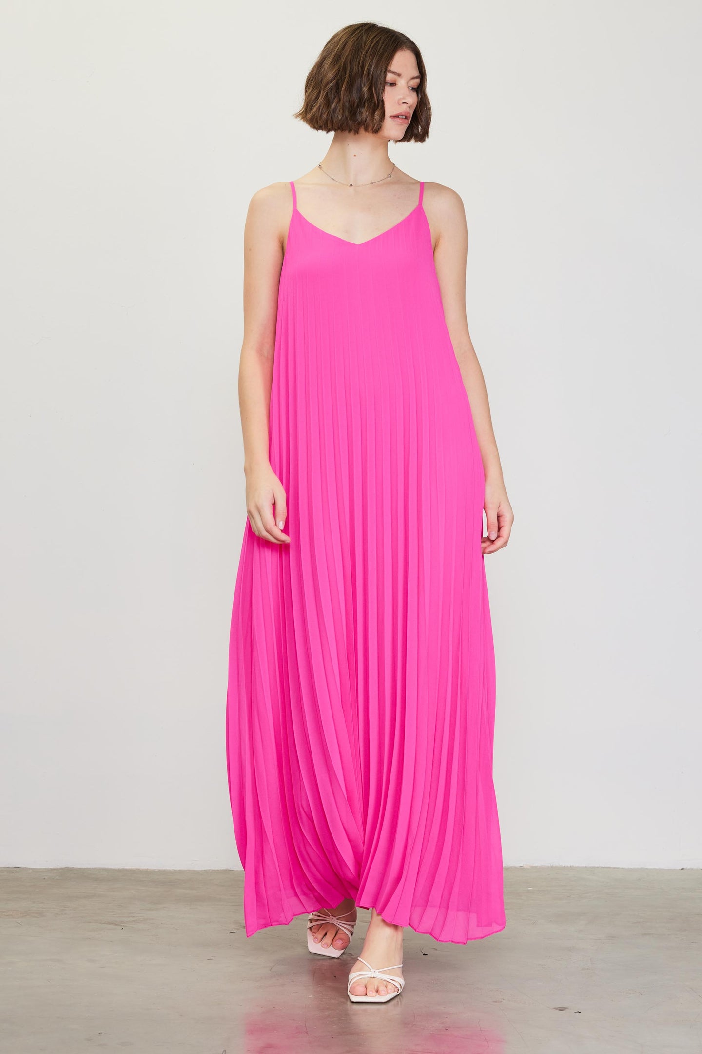 Pleated Maxi Dress