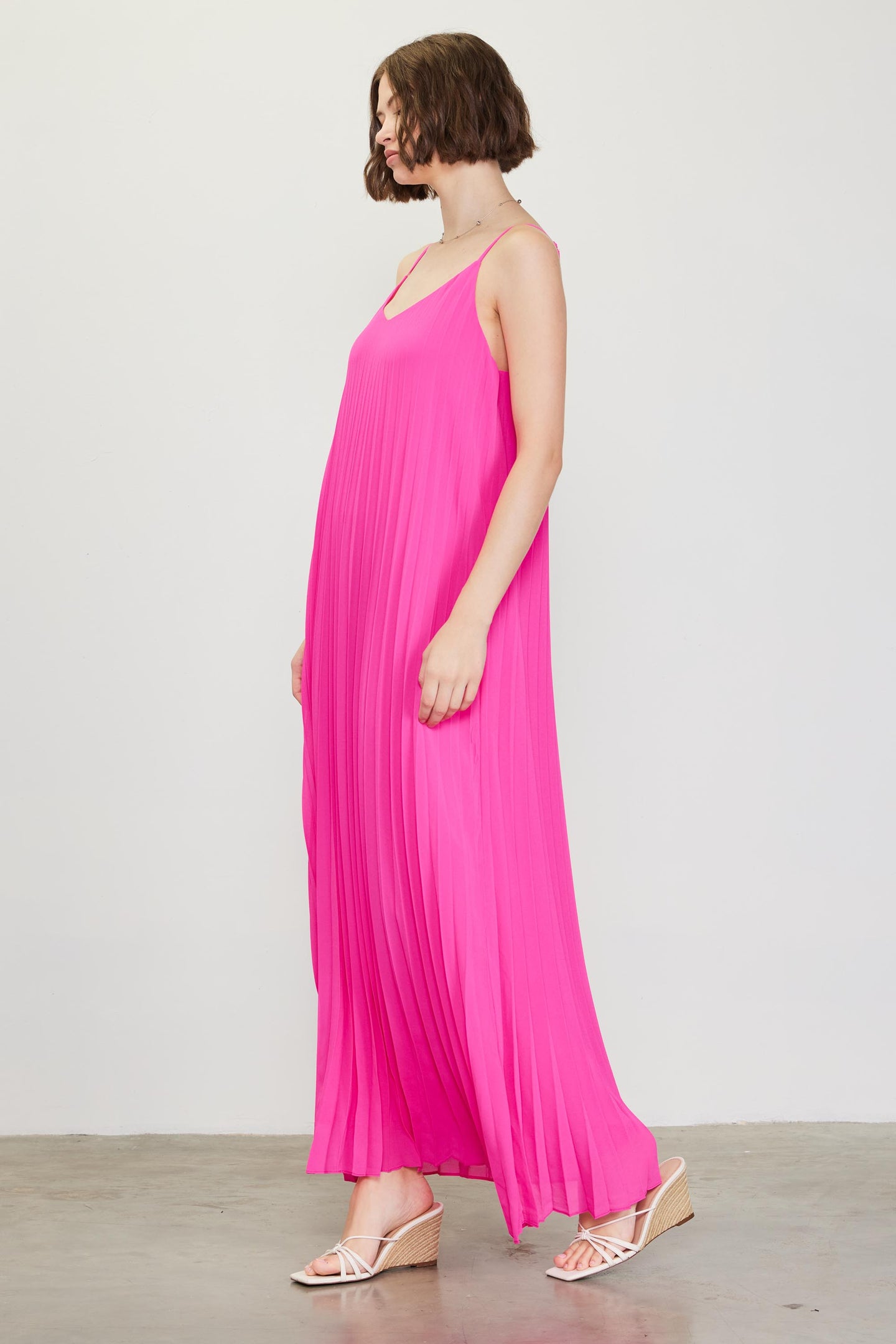 Pleated Maxi Dress