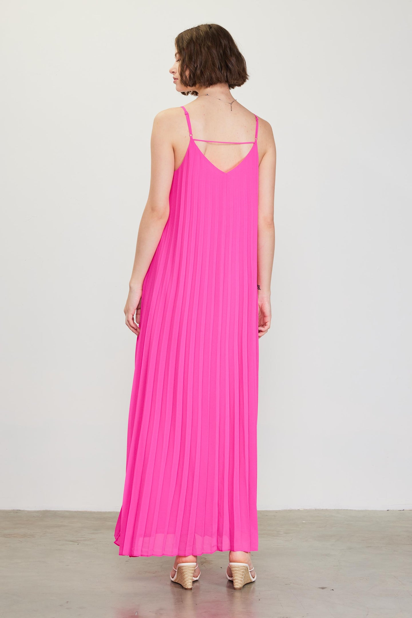 Pleated Maxi Dress