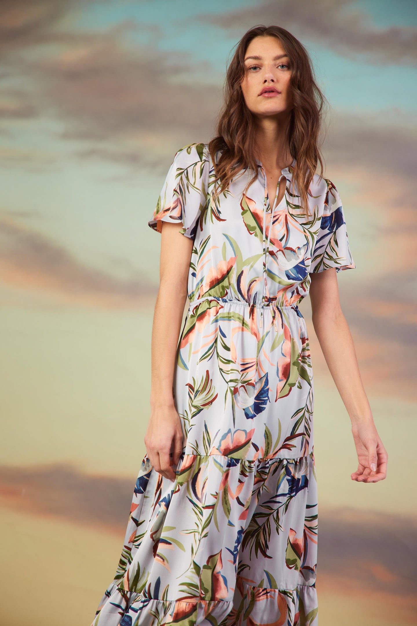 Bianca Floral Spring Maxi Dress