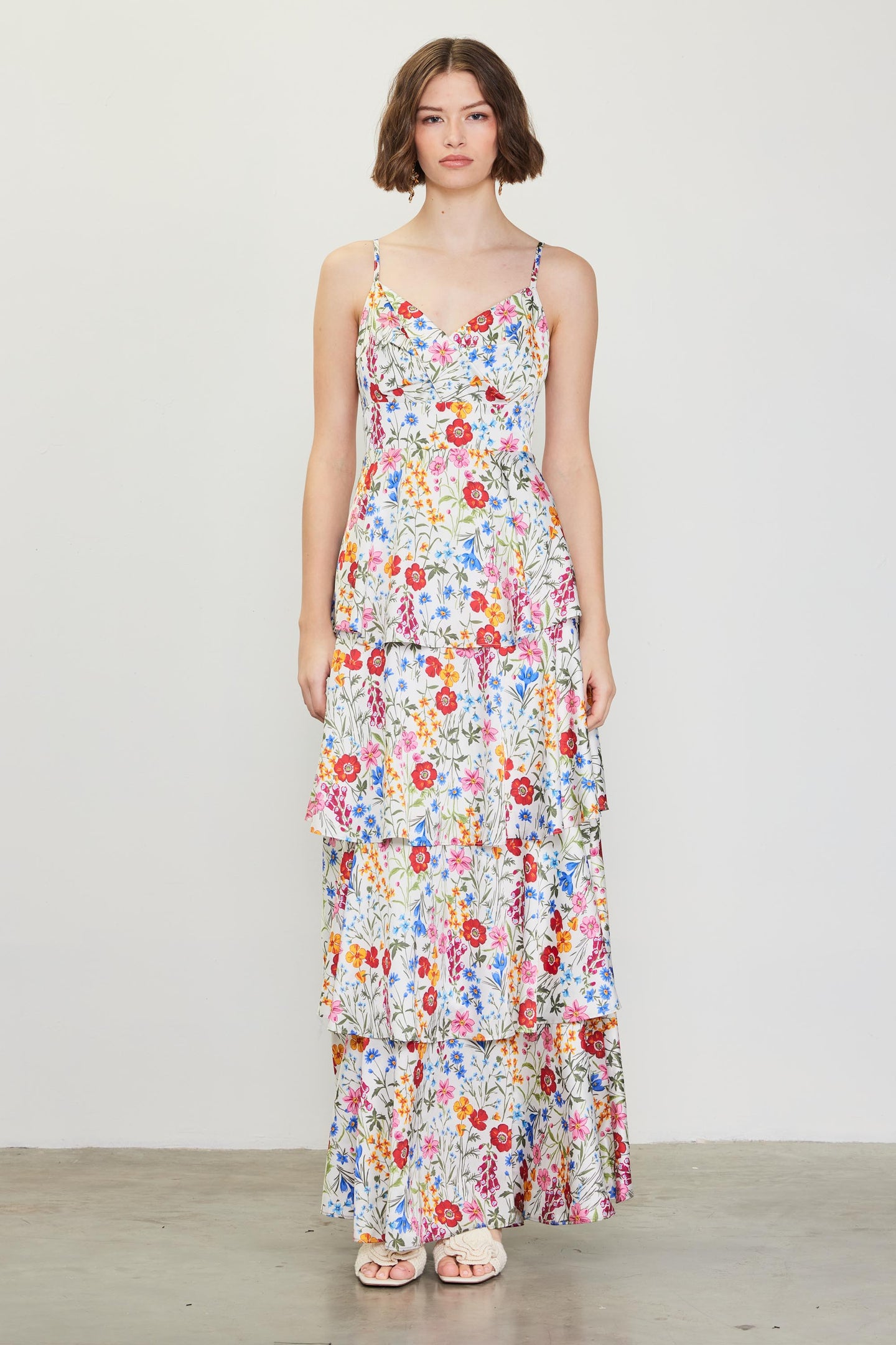 Natalia Floral Tiered Maxi Dress