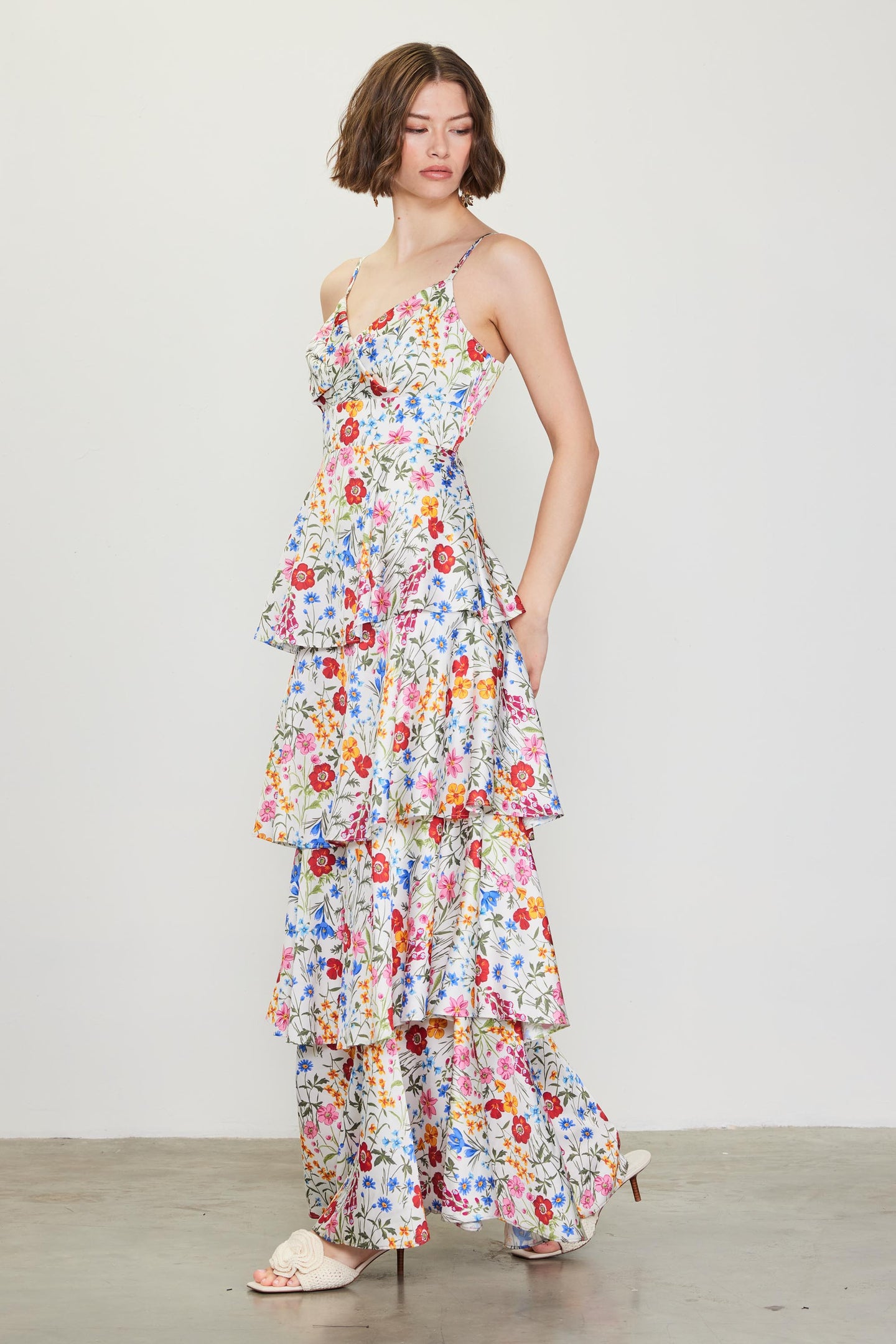 Natalia Floral Tiered Maxi Dress