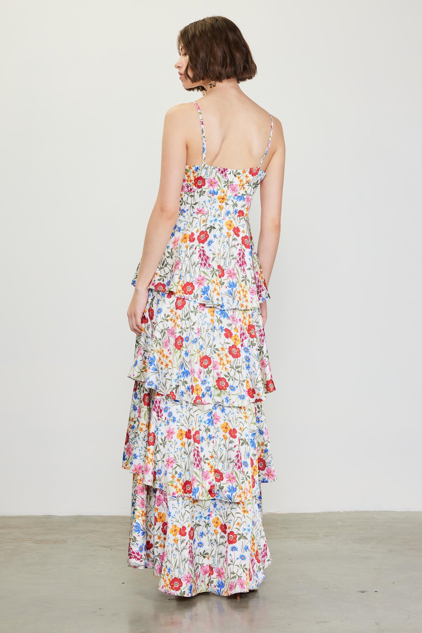 Natalia Floral Tiered Maxi Dress