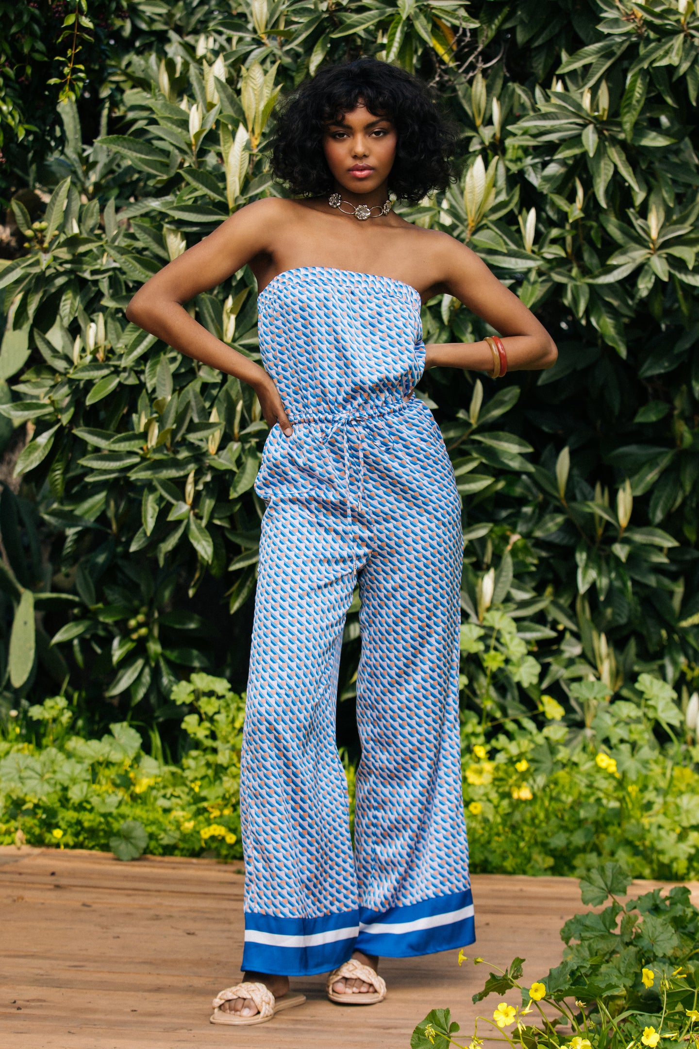 Livia Bandana Print Jumpsuit