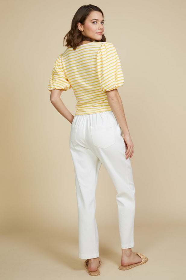 Square Neck Striped Top